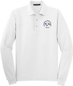 Youth/Adult Long Sleeve Polo, White